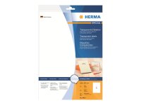 HERMA Inkjet Folien-Etiketten transparent A4 210x297 mm...
