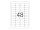 Herma Outd. Folie Etik.45,7x21,2 w. 10 Bl. DIN A4 480 Stück  9531
