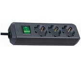 Brennenstuhl Eco-Line mit Schalter 3-fach schwarz 3 m