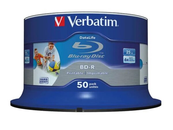Verbatim 43812 Leere Blu-Ray Disc BD-R 25 GB 50 Stück(e)