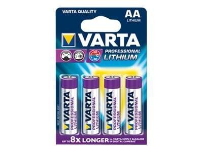 Varta 4x AA Lithium Einwegbatterie