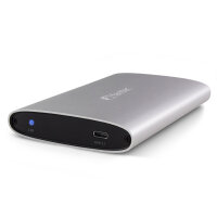 FANTEC ALU-25U31 silber 2,5  USB 3.1 Typ C Aluminium