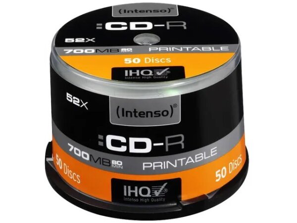 Intenso 1801125 CD-Rohling CD-R 700 MB 52x 50 Stück(e)