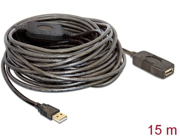 Delock Kabel USB 2.0 Verlängerung, aktiv 15 m