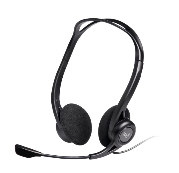 Logitech 981-000100 Kopfhörer & Headset Kabelgebunden Kopfband Anrufe/Musik USB Typ-A Schwarz