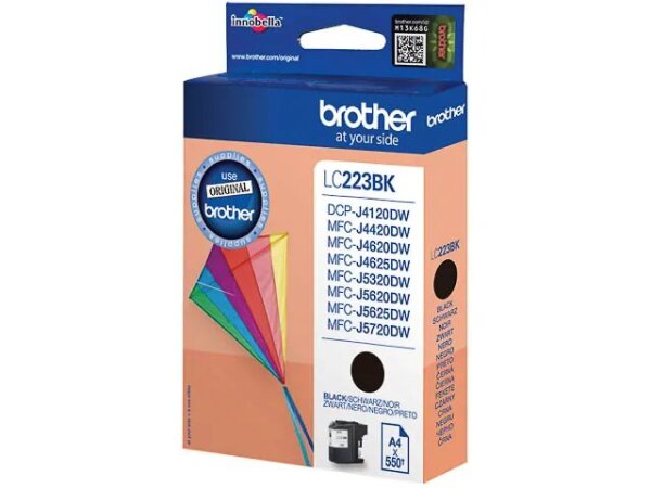 Brother LC-223BK Druckerpatrone 1 Stück(e) Original Schwarz
