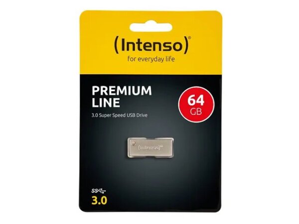 Intenso Premium Line USB-Stick 64 GB USB Typ-A 3.2 Gen 1 (3.1 Gen 1) Silber