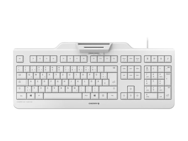 CHERRY TAS KC 1000 SC Corded DE-Layout weiß/grau Smartcard