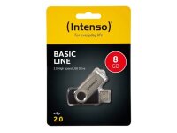 Intenso Basic Line USB-Stick 8 GB USB Typ-A 2.0 Schwarz,...