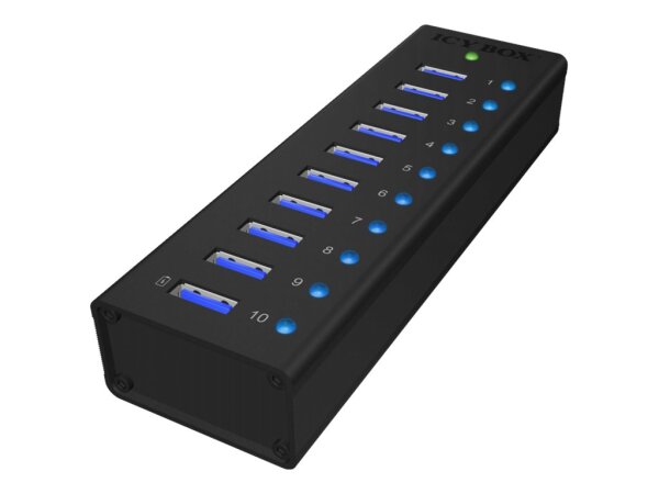 ICY BOX IB-AC6110 USB 3.2 Gen 1 (3.1 Gen 1) Type-B 5000 Mbit/s Schwarz