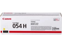 Canon 054 H High Yield Toner-Cartridge, Gelb