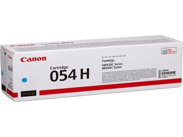 Canon 054 H High Yield Toner-Cartridge, Cyan