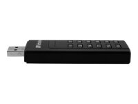 Verbatim Keypad Secure - USB-3.0-Stick 64 GB - Datenspeicher mit Passwortschutz, inkl. USB-A zu USB-A-Verlängerungskabel - Schwarz