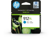 HP 912XL Cyan Original Druckerpatrone mit hoher Reichweite