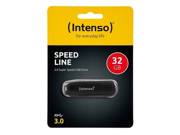 Intenso Speed Line USB-Stick 32 GB USB Typ-A 3.2 Gen 1 (3.1 Gen 1) Schwarz