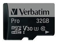Verbatim Pro 32 GB MicroSDHC UHS Klasse 10