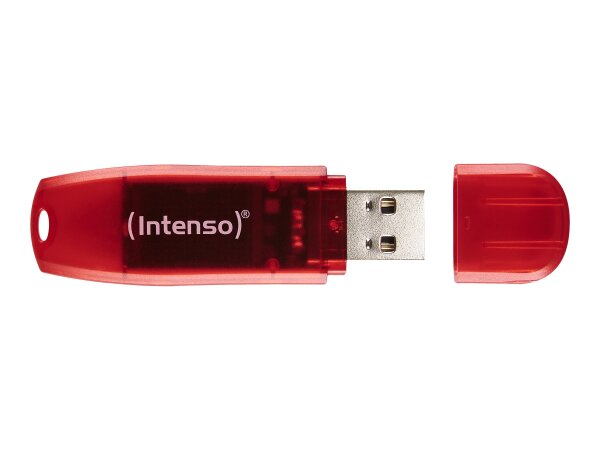 Intenso Rainbow Line USB-Stick 128 GB USB Typ-A 2.0 Rot, Transparent