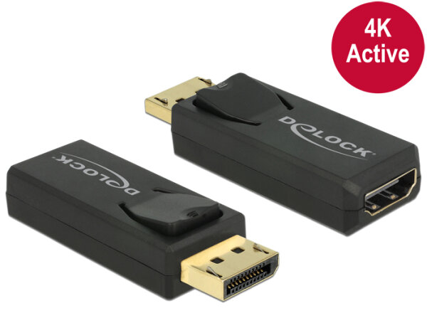 Delock Adapter DisplayPort 1.2 Stecker > HDMI Buchse