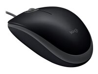 Logitech B110 Silent Maus Büro Beidhändig USB Typ-A Optisch 1000 DPI