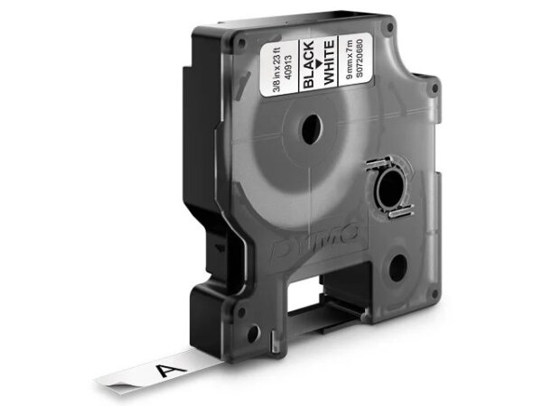 DYMO D1 - Standardetiketten - Schwarz auf Weiß - 9mm x 7m