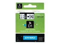 DYMO D1 - Standardetiketten - Schwarz auf Weiß - 9mm x 7m