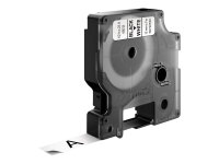 DYMO D1 - Standardetiketten - Schwarz auf Weiß - 12mm x 7m