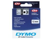 DYMO D1 - Standardetiketten - Schwarz auf Weiß - 12mm x 7m