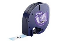 Dymo LetraTag Etikettenband 12 mm x 4 m, schwarz auf...