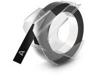 520109 DYMO 9mm PRAEGEBAND SCHWARZ