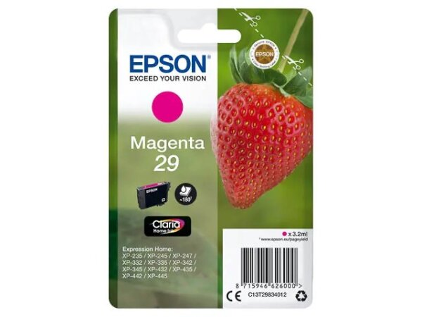 Epson Strawberry Singlepack Magenta 29 Claria Home Ink