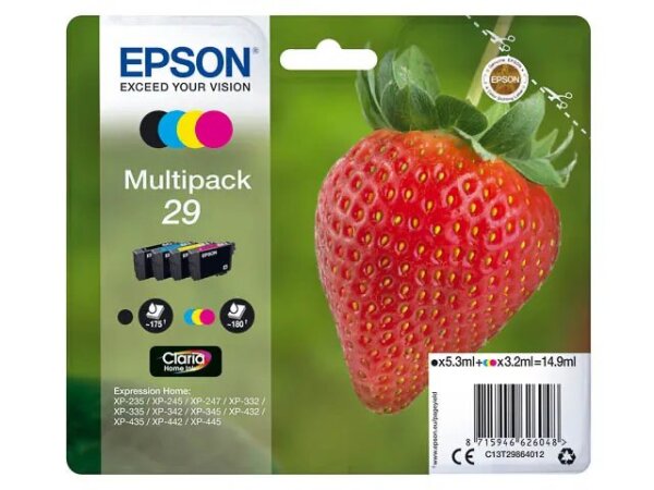 Epson Strawberry Multipack 4-colours 29 Claria Home Ink