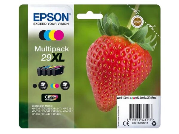 Epson Strawberry Multipack 4-colours 29XL Claria Home Ink