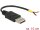 Delock Kabel USB 2.0 A Stecker > 2 x offene Kabelenden Strom 10 cm Raspberry Pi