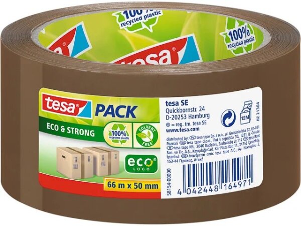 tesapack Eco & Strong 66m 50mm braun -Packband-