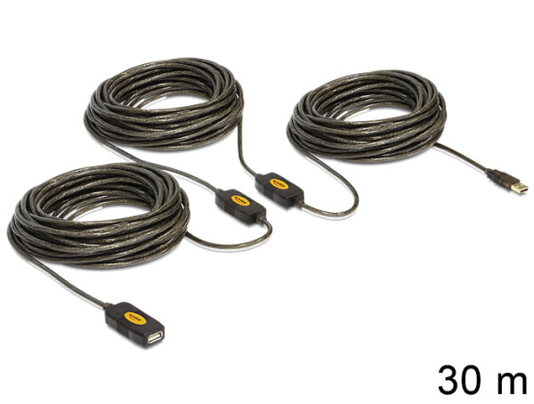 Delock Kabel USB 2.0 Verlängerung, aktiv 30 m