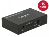 Delock HDMI UHD Switch 3 x HDMI in > 1 x HDMI out 4K