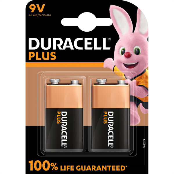 Duracell Batterie Plus NEW -9V  (MN1604/6LR61)          2St.