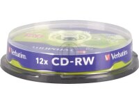 VERBATIM CDRW80 700MB 12x (10) SP