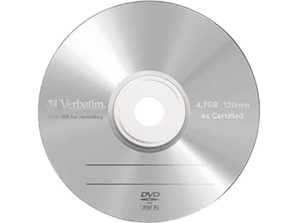 VERBATIM DVD-RW 4.7GB 4x (5) JC