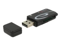 Delock Mini USB 2.0 Card Reader mit SD und Micro SD Slot