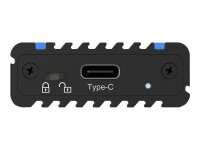 ICY BOX IB-1824ML-C31, Type-C® USB 3.2 Gen 2 zu PCIe NVMe M.2 2230/2242/2260/2280 SSD Gehäuse, Beleuchtung mit Farbwechsel